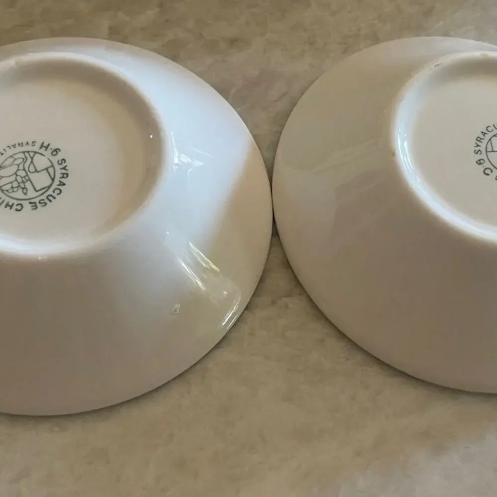 Syralite by Syracuse small serving dishes fruit bowls gold 4-3/4”